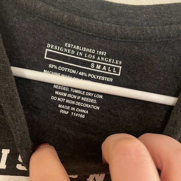 Dark Grey Wisconsin Badger T-Shirt - Picture 2 of 3